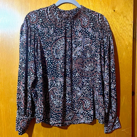 Banana Republic Button Neck Blouse - Picture 1 of 3